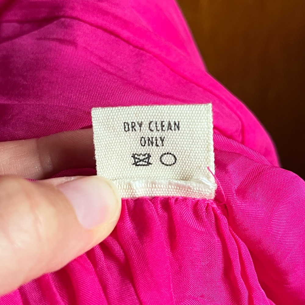 Hot Pink sheer sleeveless Ali Golden Dress - Picture 7 of 11